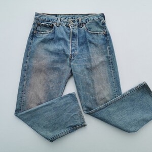 Levis 501 Jeans Distressed Vintage 90s Levis Lot 501 Made In USA Jeans Pants Size 31/32x27