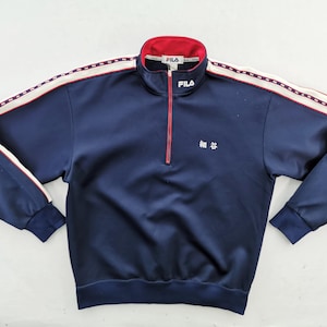 Fila Jacket Vintage Fila Half Zipper Track Top Jacket Size M