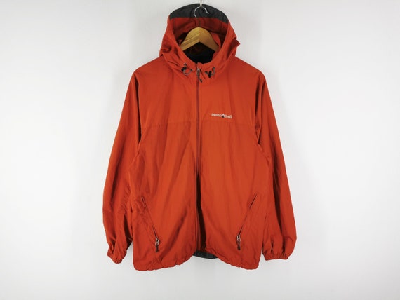 00s mont-bell orange nylon shell jacket