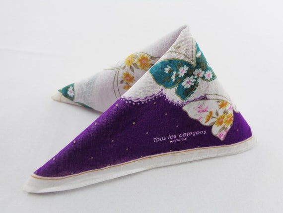 Tous Les Calecons Handkerchief Vintage Tous Les Calecons Hanky Handkerchief Tous Les Calecons Pocket Square Scarf
