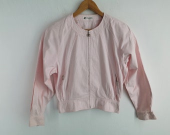 Giacca Courrèges Giacca con cerniera leggera vintage Courrèges Paris anni '90 taglia 9AR