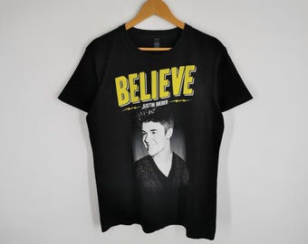 Justin Bieber Shirt Justin Bieber Believe 2013 Tour T Shirt Size M