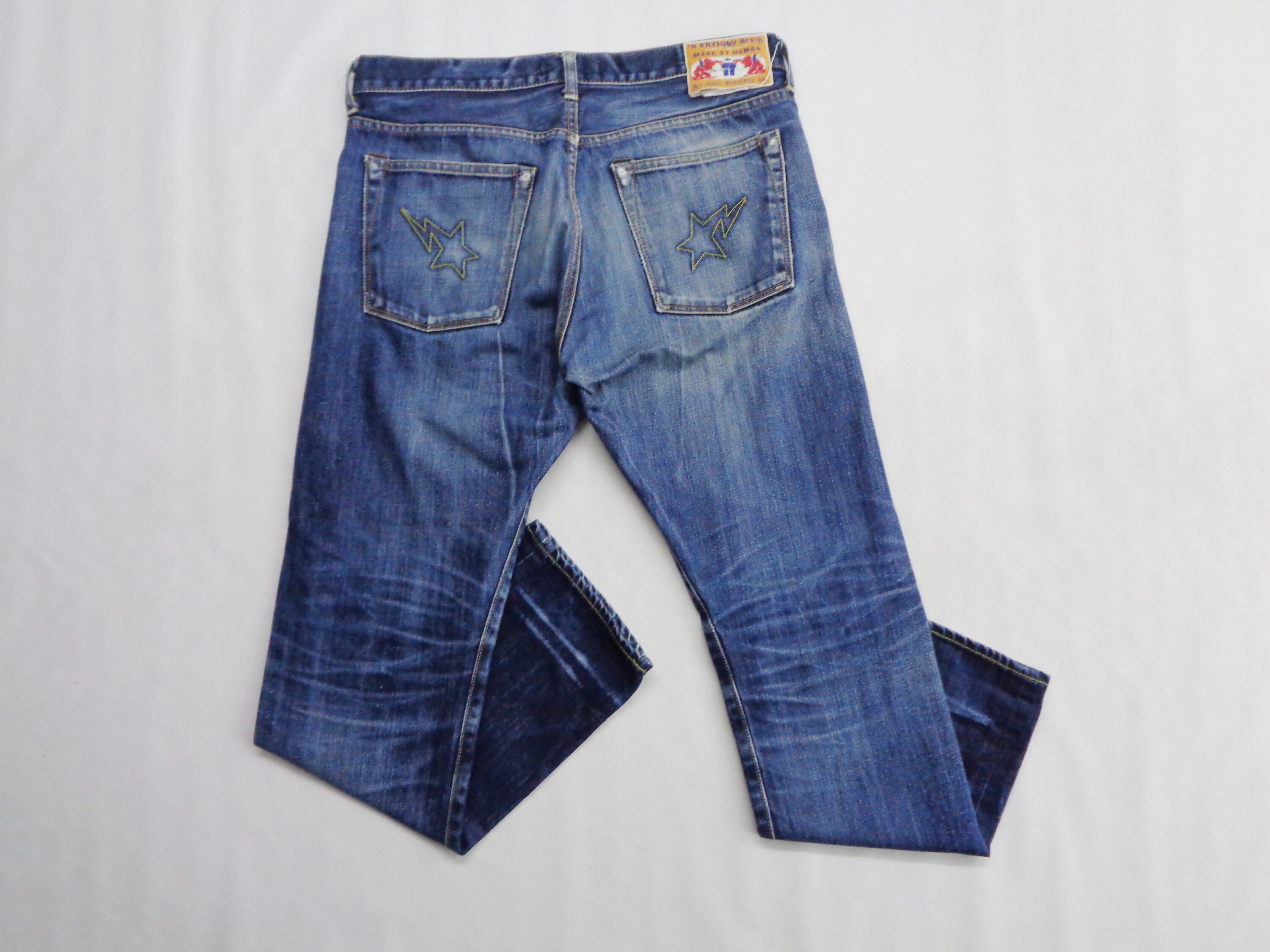 A Bathing Ape Jeans Distressed Bape A Bathing Ape Made In Japan Human ...