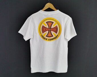 90s ヴィンテージ INDEPENDENT TRUCK CO Vintage 90s Independent Truck.co Skateboard Shirt Size M - Etsy