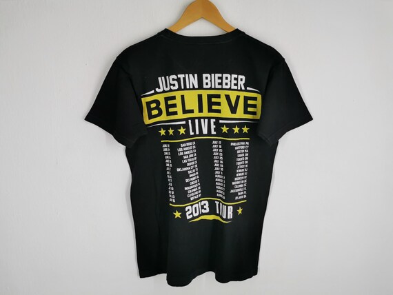 Justin Bieber Shirt Justin Bieber Believe 2013 Tour T Shirt Size M