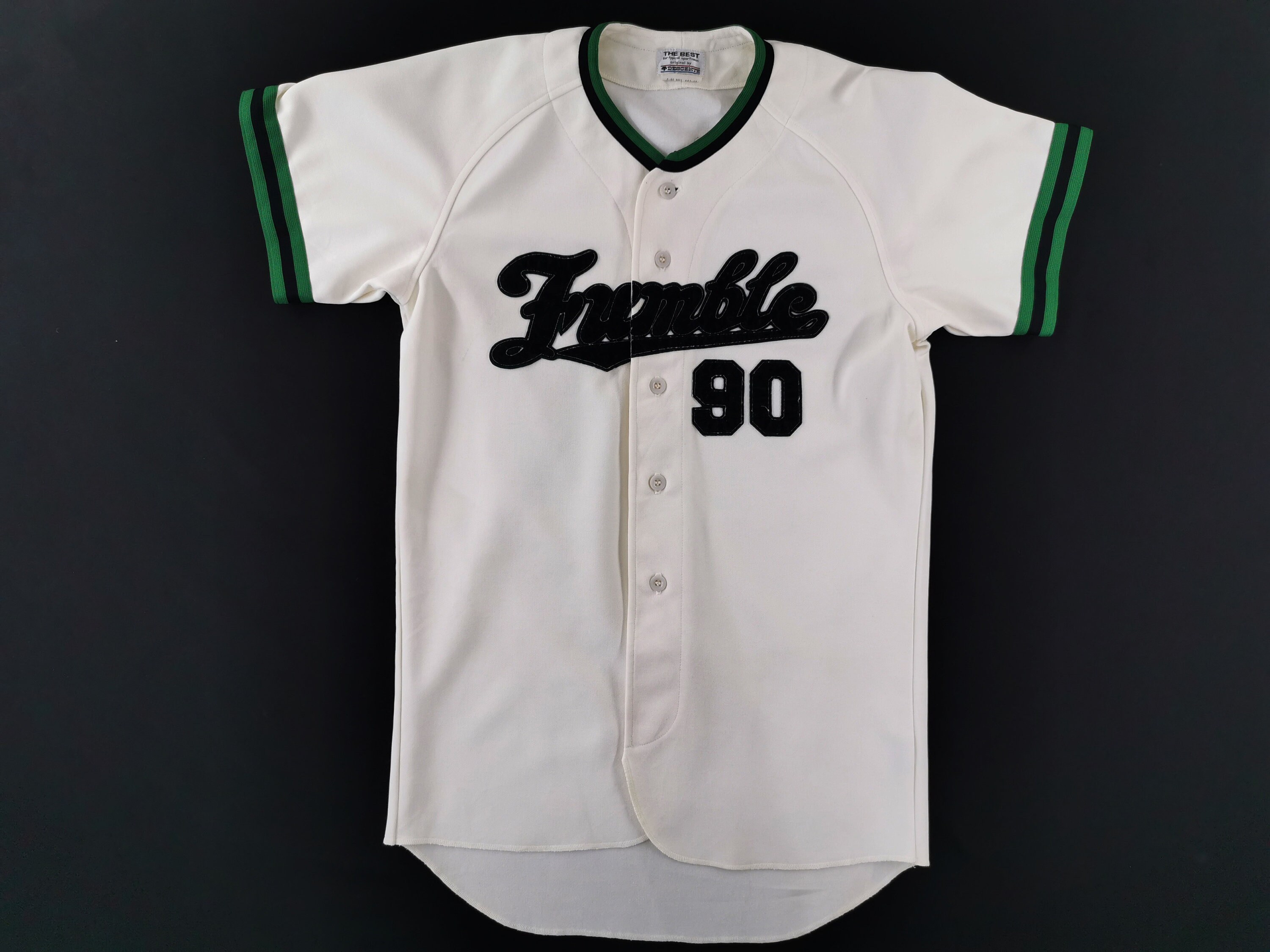 新品DESCENTE The Stadium Baseball Shirt XO Descente Jersey Vintage Descente Fumble #90 Baseball Jersey Shirt