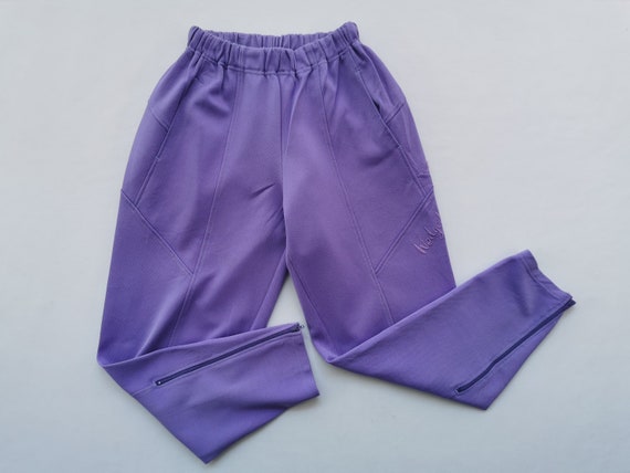 Purple champion hotsell track pants