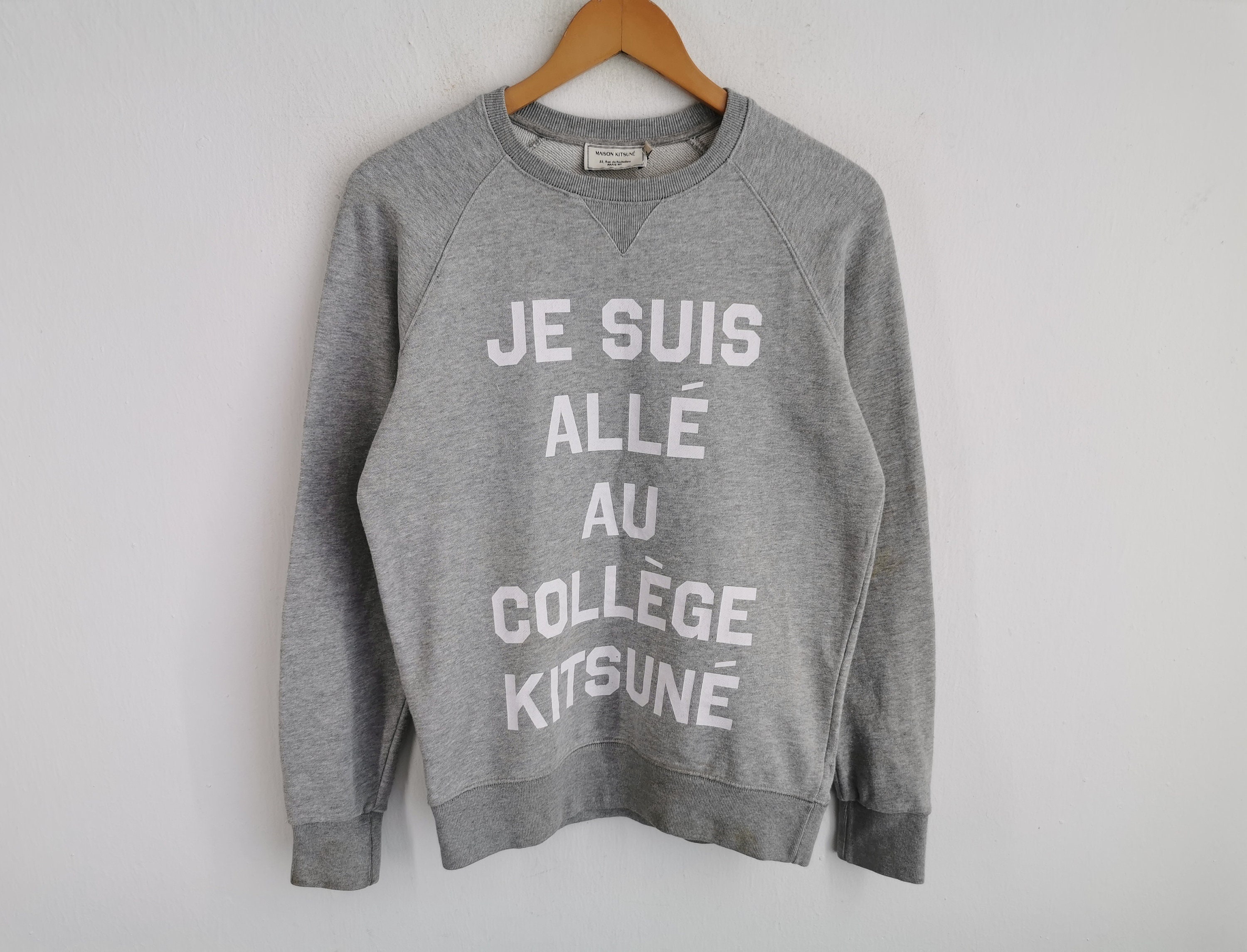 Maison Kitsuné Sweater Vintage Maison Kitsuné Pullover - Etsy Hong