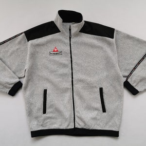Le Coq Sportif jacka Vintage 90-tals storlek M-L Le Coq Sportif tillverkad i Japan fleecejacka storlek L