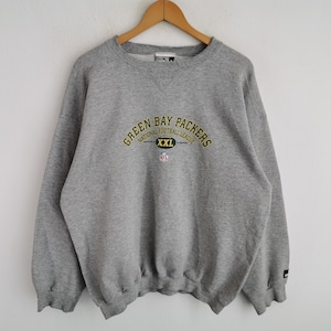 Puma Distressed Sweatshirt Vintage 90s Puma Green Bay Backpackers Pullover Sweatshirt Size XXL