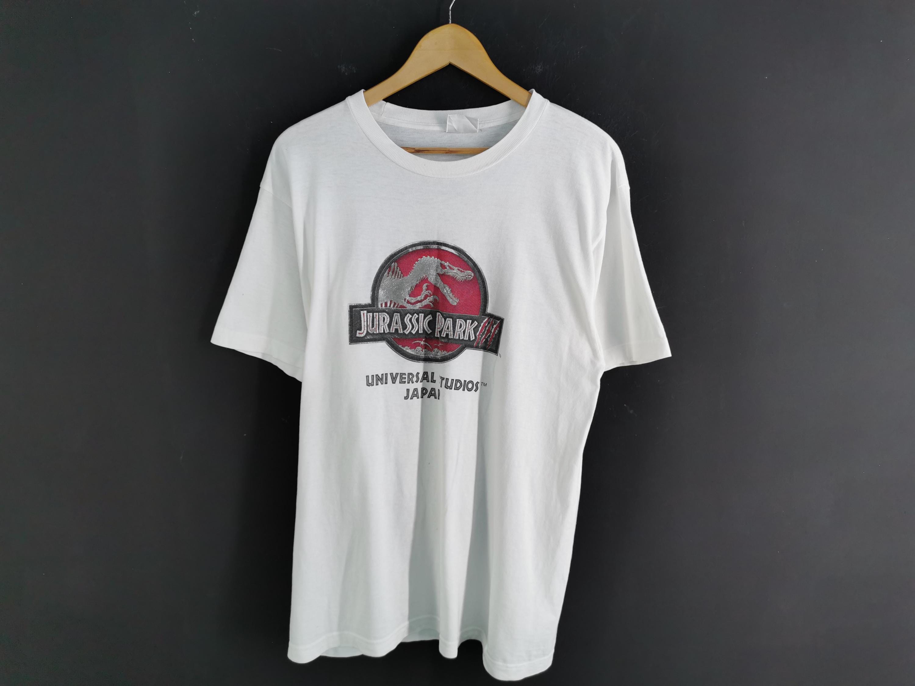 Jurassic Park Japanese Red Logo Graphic T-Shirt Jurassic Park Japanese Red Logo Graphic T-Shirt