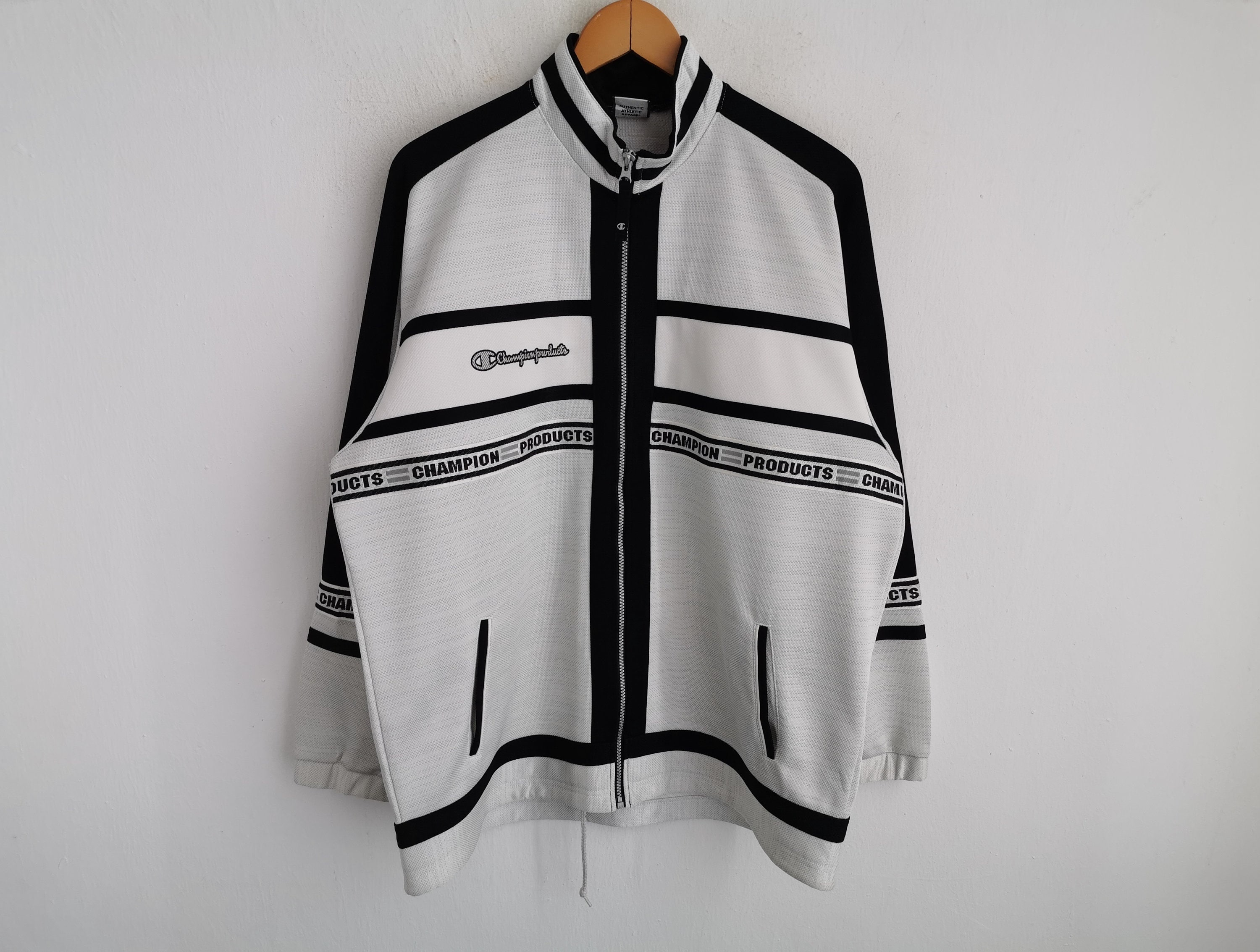 ジャケット・アウター 90supremestreethiphoplevistussychampion Champion Jacket Vintage 90s Champion Tracktop Color Block