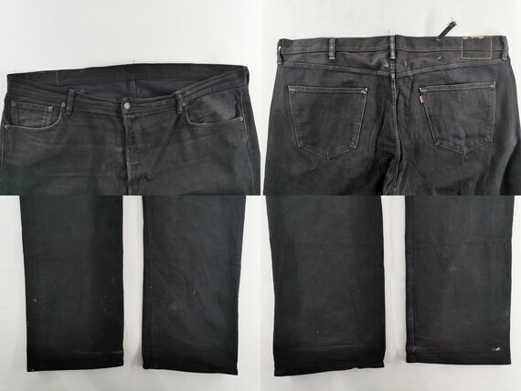 Levis 501 Jeans Distressed Vintage Levis 501 Blac… - image 7