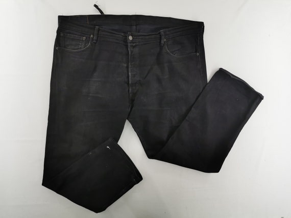 Levis 501 Jeans Distressed Vintage Levis 501 Blac… - image 2