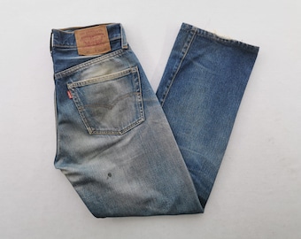 Levis Jeans Vintage 90s Levis Lot 501 Big E Denim Jeans Made In USA Size 30/30x36