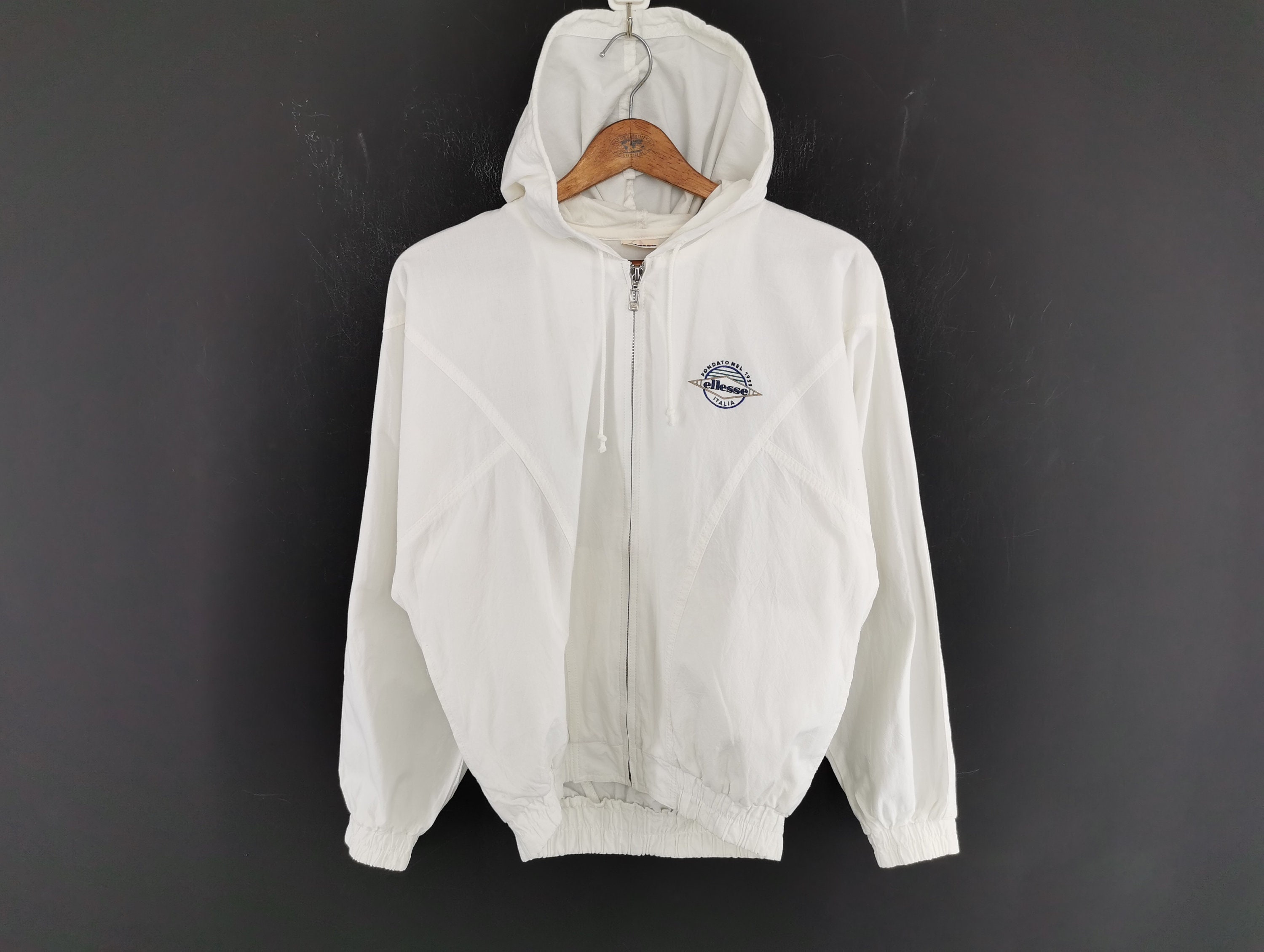 ellesse (M)ホワイトファー付きクロップドジャケット ブルゾン y2k アウターアイテム一覧｜atomicboxx（アトミックボックス）
