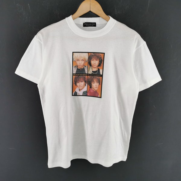 L'Arc-en-Ciel Camiseta Vintage 90s L'Arc-en-Ciel Banda Japonesa Camiseta Talla M