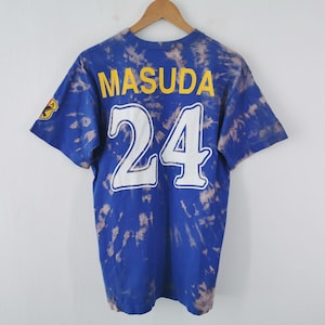 Japan Football National Team Shirt Vintage 90s Japan Matsuda Tie Dye T Shirt Size L
