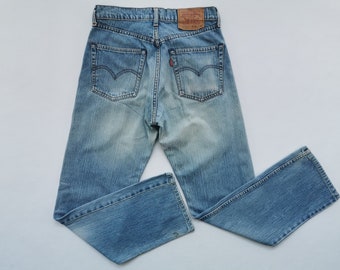 Levis 512-0217 Jeans Vintage 90s Distressed Size 30 Levis 512-0217 Denim Jeans Pants Size 27/28x30.5