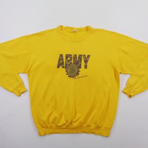 United Stated Army Sweatshirt Vintage United Stated Army Fort Jackson S.C. Made In USA Pullover Sweatshirt Size L