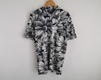 Polo Ralph Lauren Shirt Vintage 90s Polo Ralph Lauren Floral Polo Shirt Size M