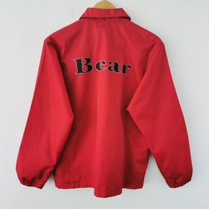 Bärenjacke Vintage Bear Big Logo Coach Jacke Größe M