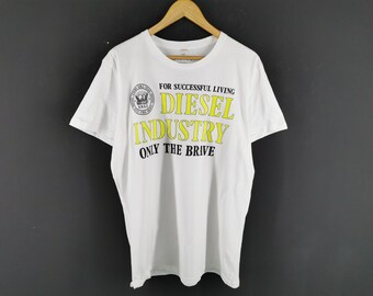 Rare Design Vintage Brand Diesel Overprint T-shirt 2000s - Etsy
