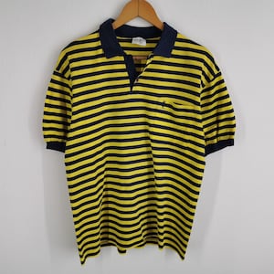 Yves Saint Laurent Spellout Big Logo Polo Shirt Small Size