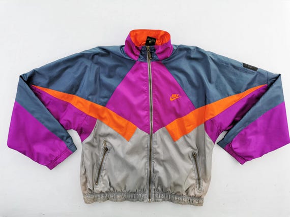 Giacca Nike Vintage Nike Premier Colourblock Windbreaker Jacket Taglia XL Etsy Italia