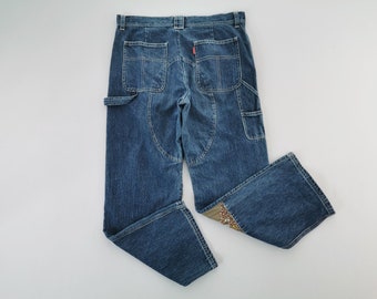 Pantalones vaqueros TITICACA Vintage TITICACA Dungarees Carpenter Patchwork Jeans Pantalones Talla 32/33x28