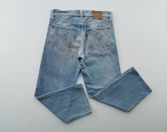 Levis 703 Jeans Distressed Vintage 00s Size 33 Levis 703 Denim Jeans Pants Size 34/35x28