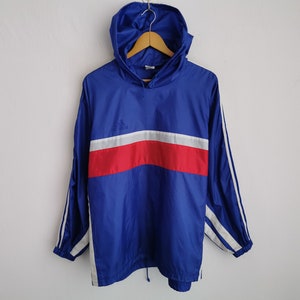 Adidas Jacket Vintage 90s Adidas Pullover Windbreaker Jacket Made In Japan Size XL