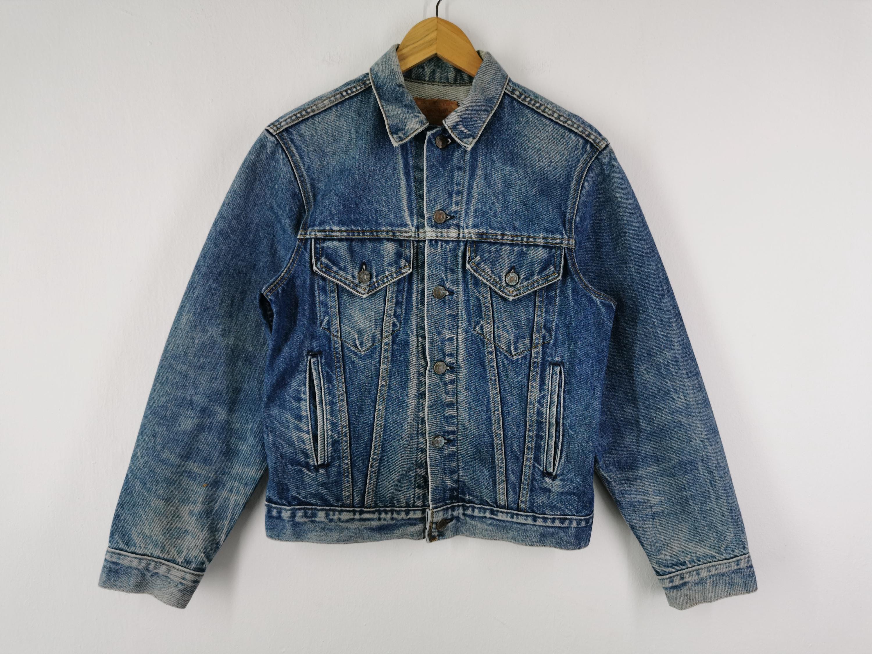 Levis Distressed Jacket Vintage 90s Levis Lot 70506 Denim