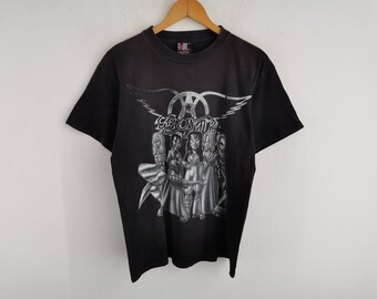 Vintage 90's Aerosmith Bon Jovi Roar of the Dragon Tour T Shirt