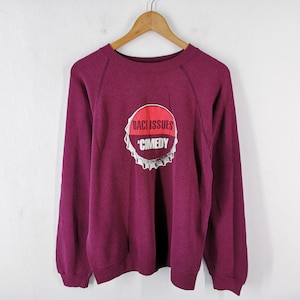 Hanes Sweatshirt Vintage 90s Hanes Back Issues Comedy Made In USA Pullover Sweatshirt Size L