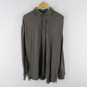 Givenchy Shirt Vintage Givenchy Polo Shirt Long Sleeve Size XL