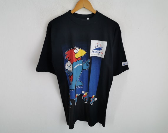 1998 FIFA World Cup Shirt Vintage 90s FIFA World Cup France 1998 T Shirt Size L