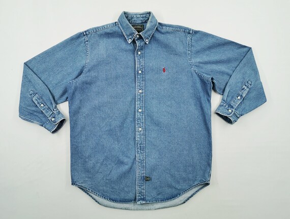 Polo Country Shirt Vintage 90s Distressed Polo Cou
