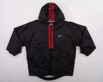 black nike windbreaker vintage