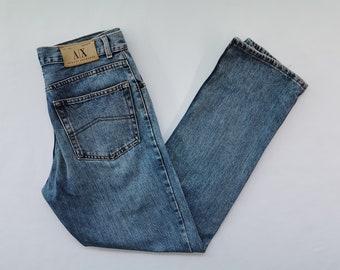 Armani Exchange Jeans Distressed Vintage Size 31 Armani Exchange Made In USA Denim Jeans Size 31/32x31