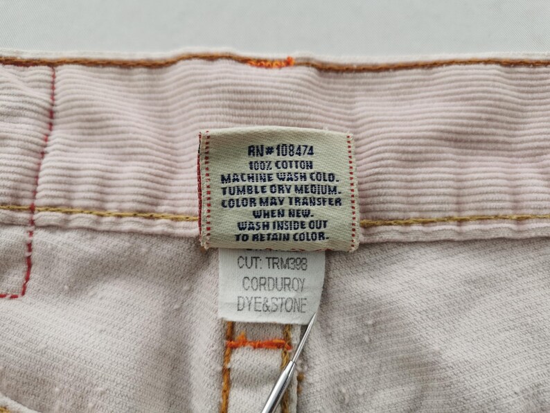 True Religion Byxor Vintage True Religion Corduroybyxor Tillverkade i USA Storlek 31/30x33 bild 10