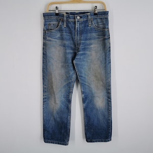 Size 33X42 Vintage Wrangler Stone Washed Jean Wrangler Blue
