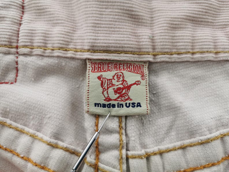 True Religion Byxor Vintage True Religion Corduroybyxor Tillverkade i USA Storlek 31/30x33 bild 9