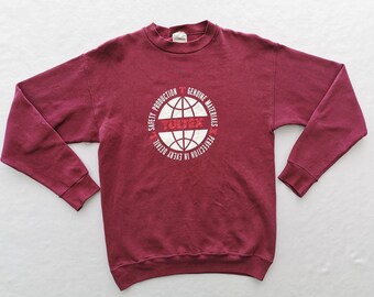 Vintage 90s Tultex Classic Logo Design Pullover Sweatshirt Size M