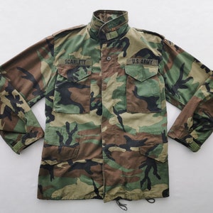 US Army Jacket Camo Jacket 90s Camouflage Military Uniform US Army Jacket Camo Jacket 90s Camouflage Military Uniform