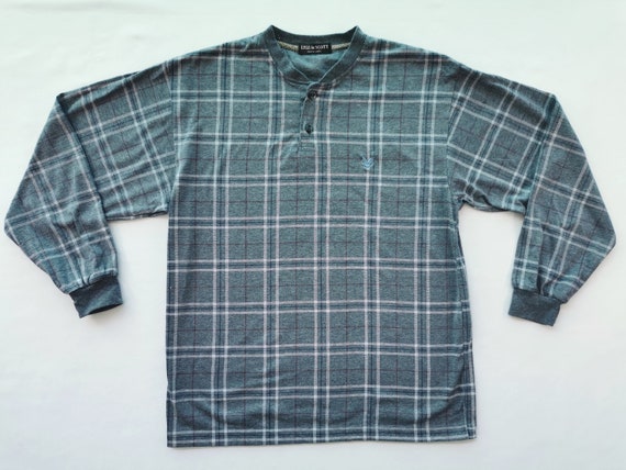 Lyle & Scott, Lyle & Scott Shirt Vintage Lyle And Scott Checkered T Shirt Size M