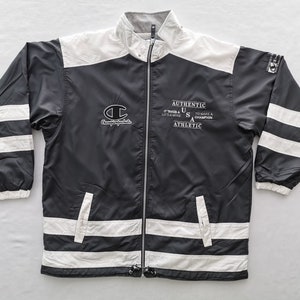 Champion Jacket Vintage 90s Championproducts Authentic Athletic USA Light Windbreaker Jacket Size L