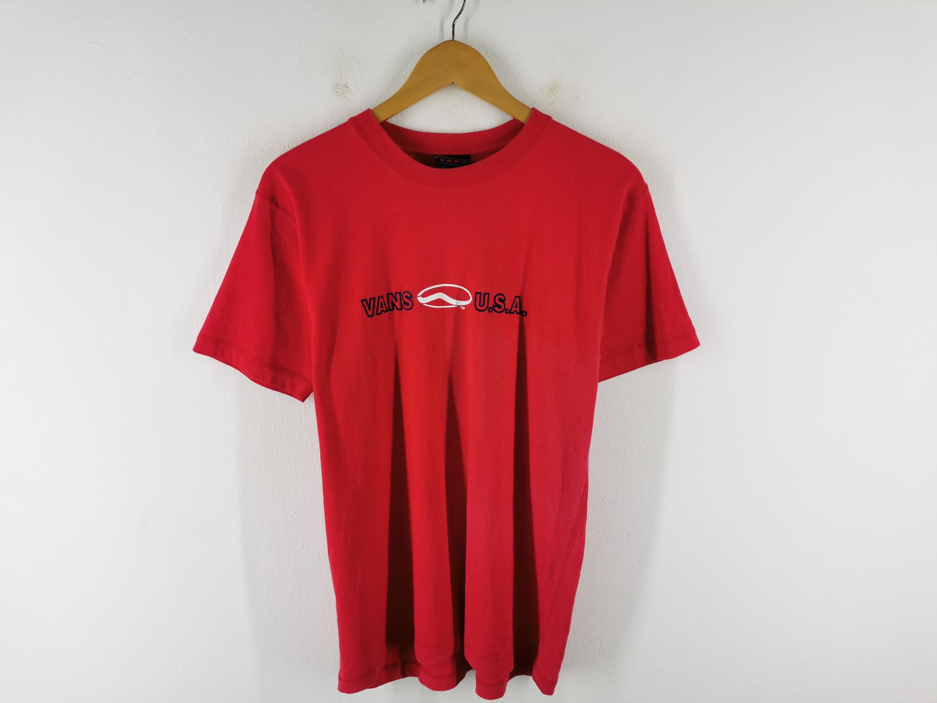Distressed Vans Skate88 Shirt Vintage Vans T Shirt Made in USA Size M
