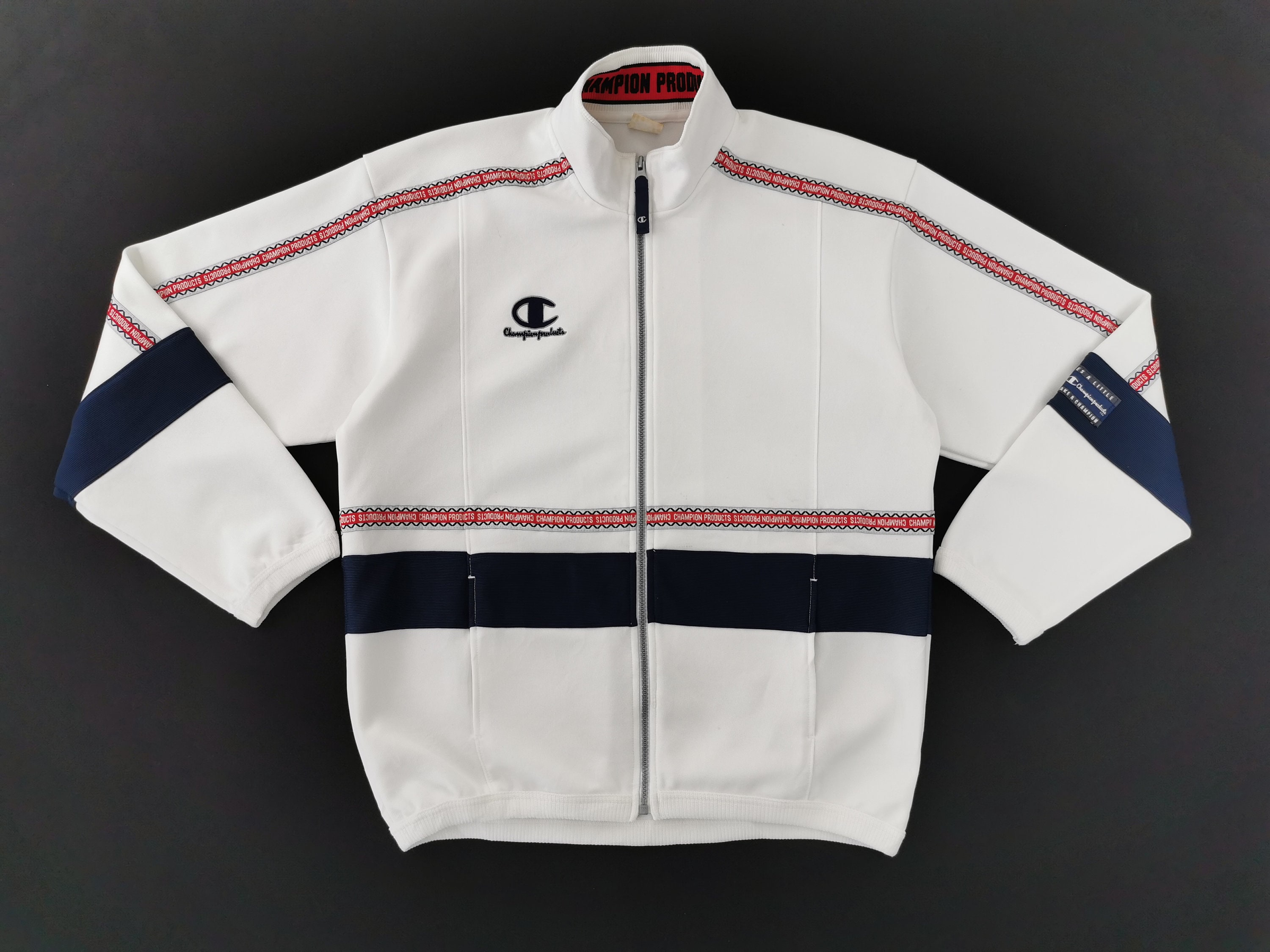 Champion Jacket Vintage 90s Champion Track Jacket Made in Champion Jacket Vintage 90s Champion Track Jacket Made in