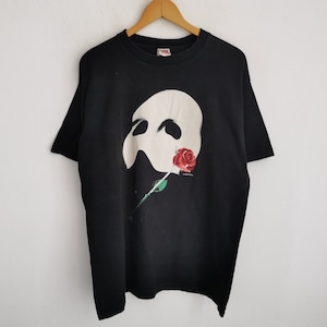 The Phantom Of The Opera Shirt Vintage 90s The Phantom Of The Opera 1986 Movie T Shirt Size XL